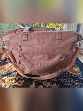 Kipling Rose Dust Nylon Crossbody Tote